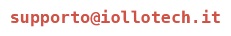 Indirizzo email supporto IOLLOTECH